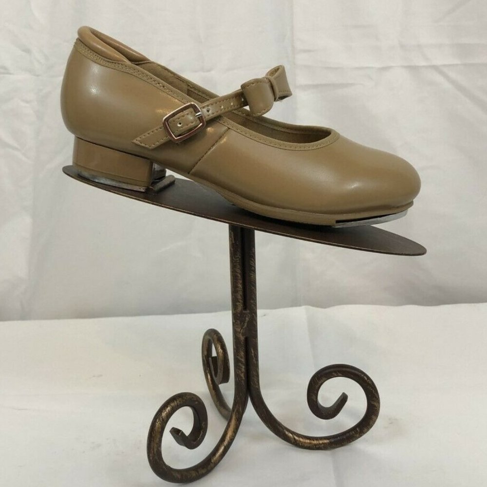 Tan Balera Tap Shoes, Mary Jane Style